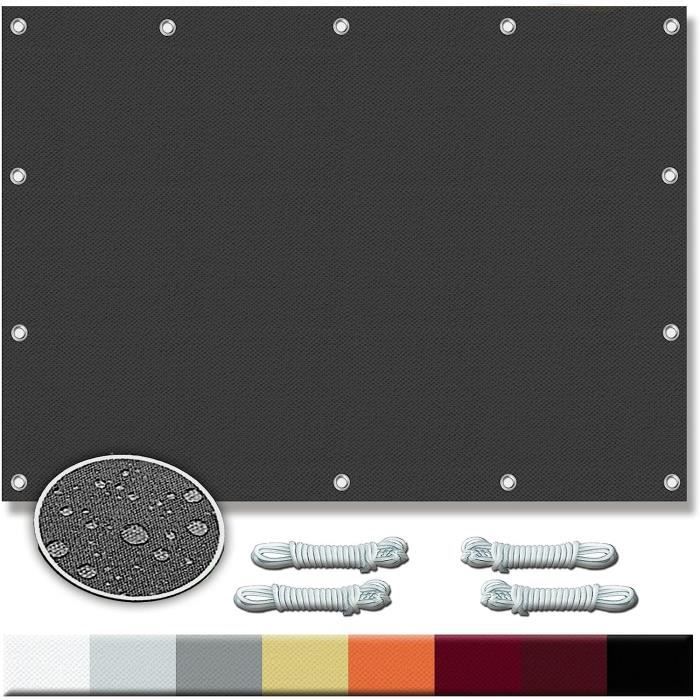 Voile D'ombrage Rectangulaire Imperméable 1.6 X 3.8 M Résistant Aux UV Toile Solaire Voile Avec Oeillets Et Cordons Pour La Couverture VéGéTale Serre Pergola, Vert