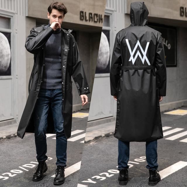 L - Noir-allen - Imperméable long à capuche pour adultes, manteau de pluie  pour femmes et hommes, vêtements d - Cdiscount