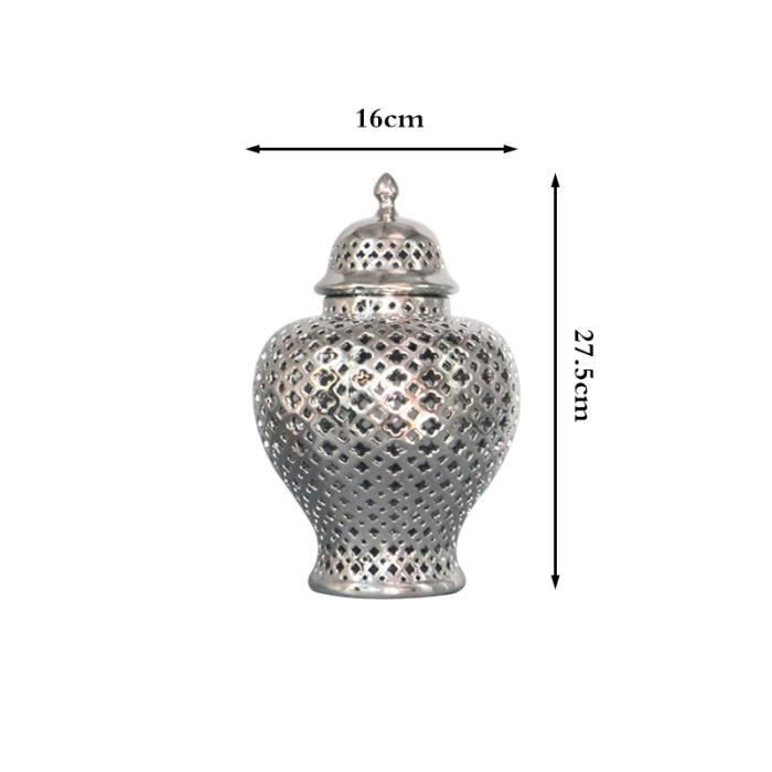 Vase design en céramique dorée style Luxury