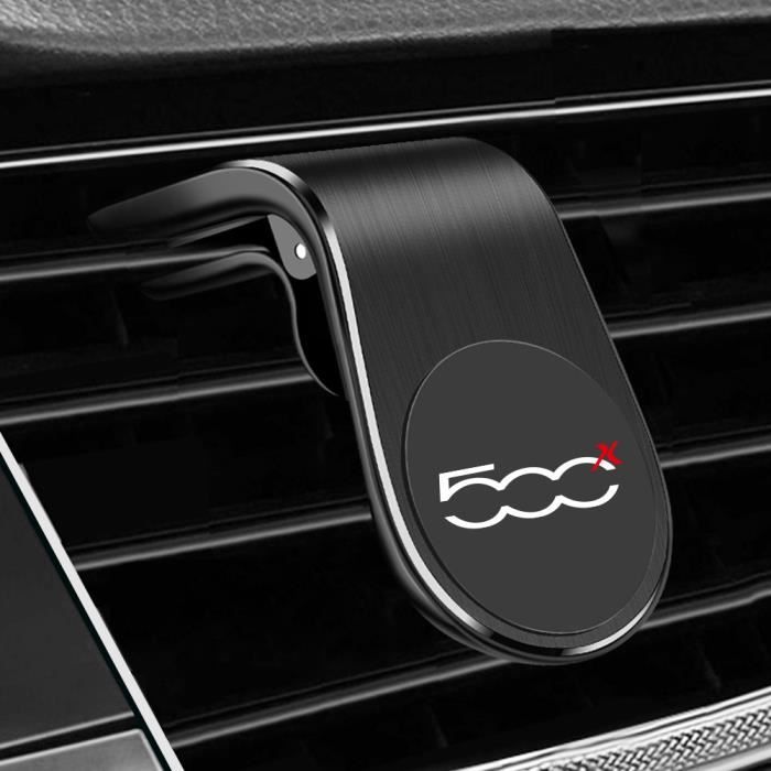 Pour Fiat 500X-Noir - Support de téléphone magnétique pour voiture, Clip de sortie d'air, Support de téléphon