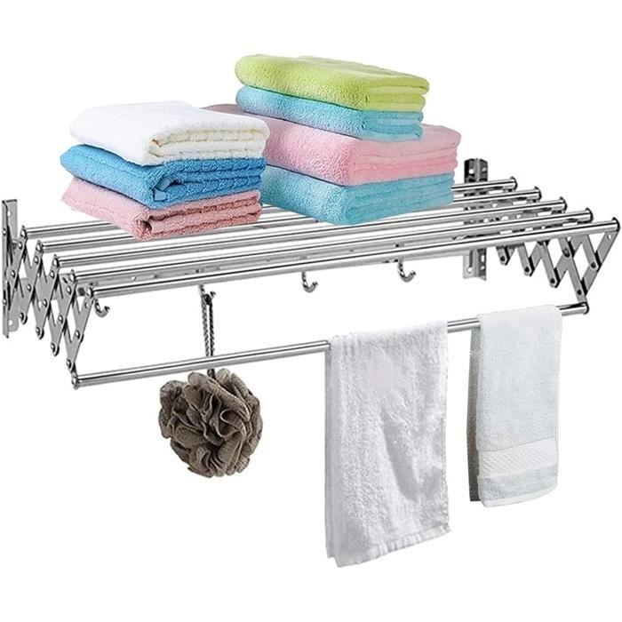 Séchoir À Linge Mural Extensible Séchoir À Linge En Acier Inoxydable