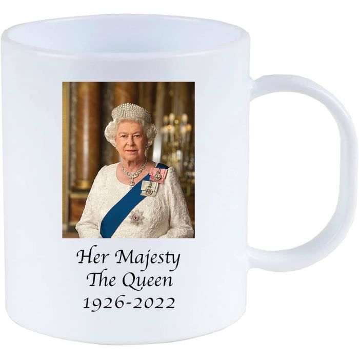 Tasse Commémorative Reine Elizabeth II 1926-2022 - Union Jack - Céramique 284ml - Fabriqué Au Royaume-Uni