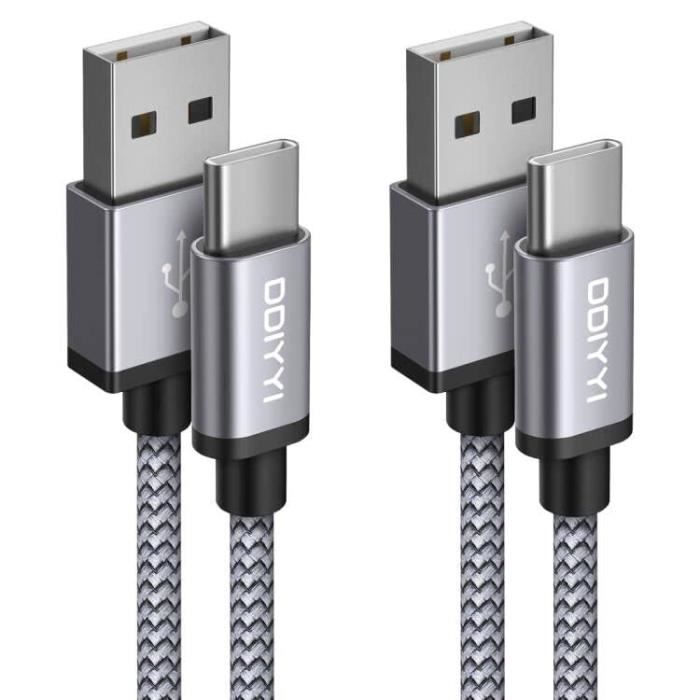 Câble USB-C Ensemble De 10 3 Pi, Chargeur De Téléphone De