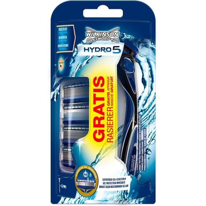 Pack De 4 Lames Wilkinson Sword Hydro 5 Pour Rasoir Homme - Recharge Neuve