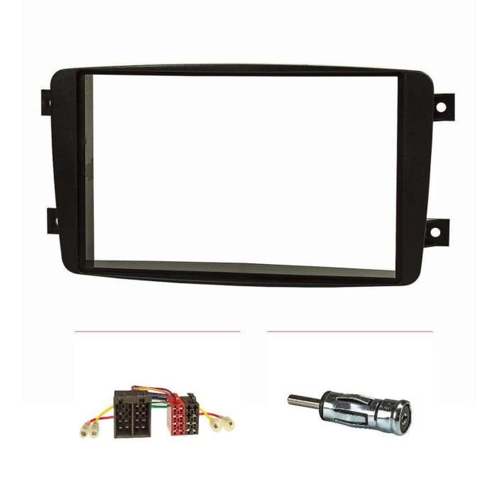Façade autoradio double iSO pour lED pour mercedes classe c w203, cLK w209, viano, w638 vito w639