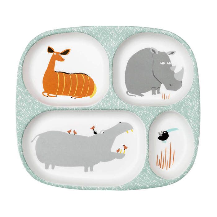 Youlin Plateau Repas Enfant Étudiant - Assiette INOX 4/5/6 Compartiments