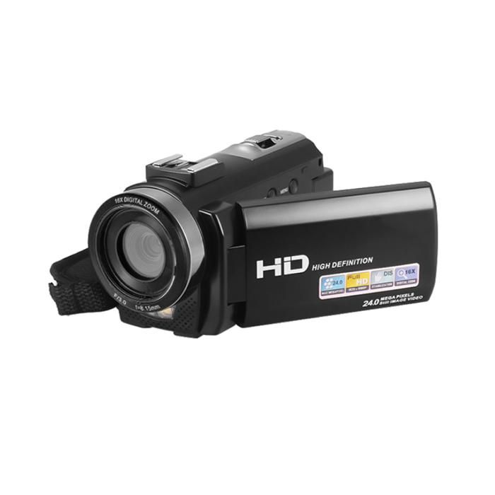 Caméra Numérique Écran 3" Full HD 1080P Photo Vidéo 24MP Zoom 16x Nocturne +SD 4Go YONIS