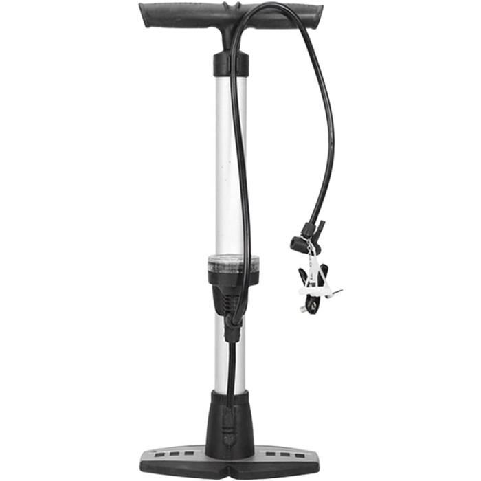 Pompe à Vélo Sol GIYO – Piste/plancher, Jaune, Jusqu’à 11 Bar – Manomètre Analogique