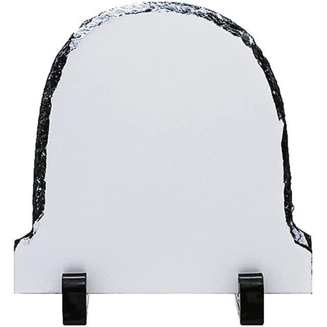 Cadre photo ardoise circulaire 14 cm pour sublimation