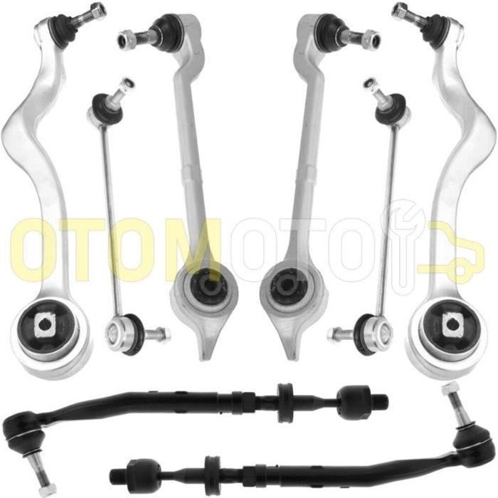 Kit bras de suspension avant compatible BMW 5 E39 520D 525D 525TDS 530D triangle, rotule, biellette 8 pièces