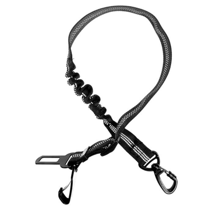 Ceinture de sécurité pour Chien, Trois en Un, réglable, avec Coussin élastique Antichoc, Nylon Ceinture de sécurité pour Chien, Trois en Un, réglable, avec Coussin élastique Antichoc, Nylon