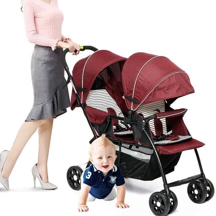 poussette double bebe enfant