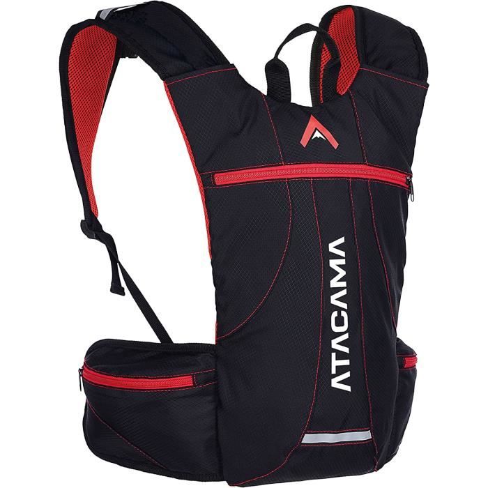 Sac à Dos D'Hydratation ZELNFF® Avec Vessie 2L - Course à Pied, Vélo, Randonnée - Léger Et Antidérapant