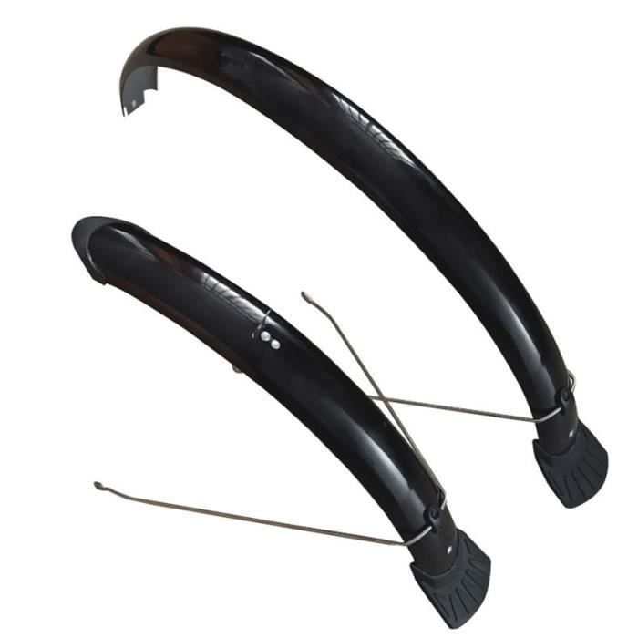 Garde-boue VTT Avant/Arrière En Plastique PP – Installation Rapide Sans Outils, Pour Fourches 68–75 Mm – Noir