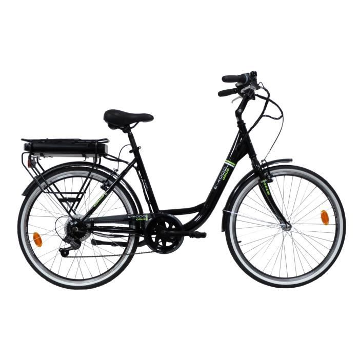 ORUS Velo electrique E 4000 Batterie Samsung 8AH 26V 250W Autonomie 40 45 km 6 vitesses Shimano Noir Cdiscount Sport