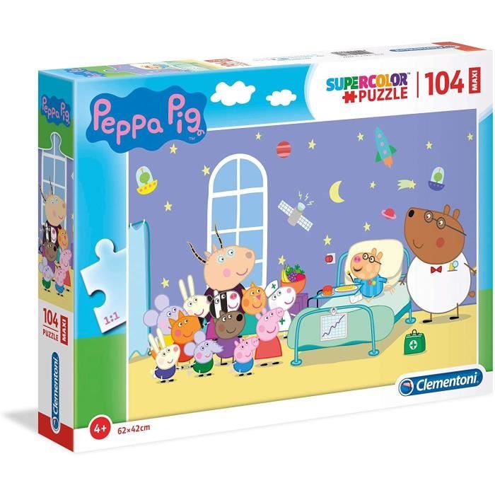 Puzzle Peppa Pig - Clementoni - 104 pièces Maxi - Humains, personnages ...