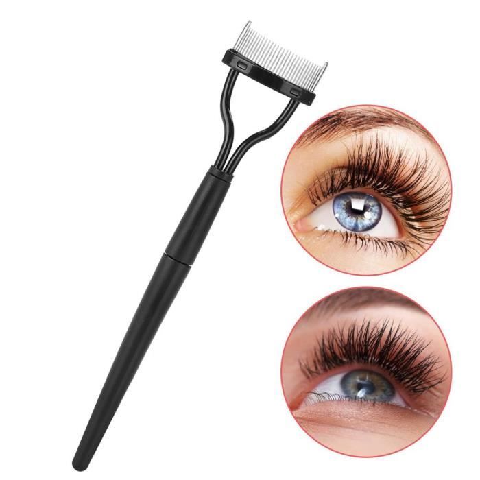 2pcs 3 En 1 Double Face Bois Brosse Sourcils Goupillon Peigne Cils  Cosmétique Outil Pour Femmes Outils Maquillage - Cdiscount Au quotidien