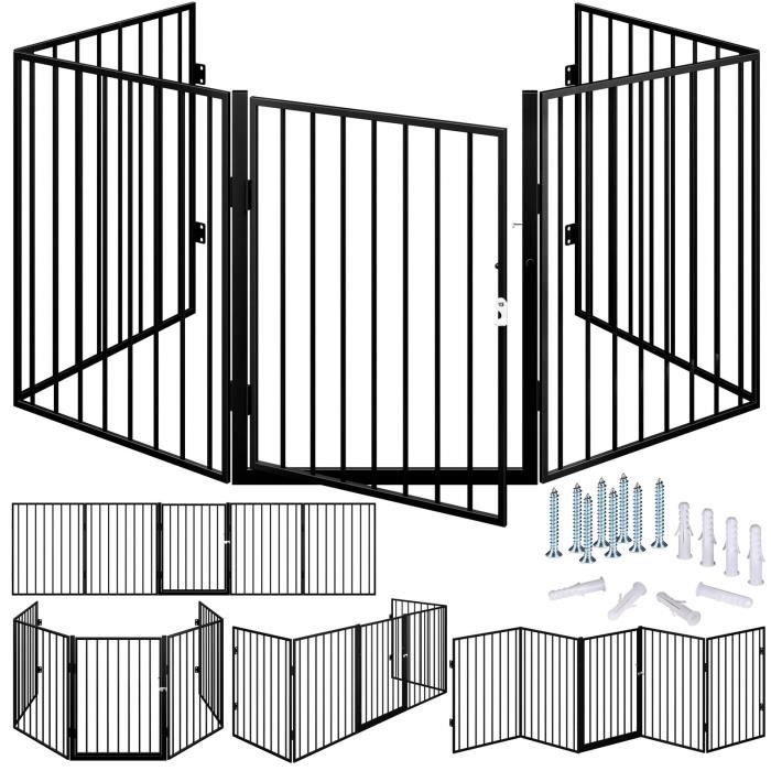 Barrière de sécurité 310 cm Grille protection pour animaux Cheminée escalier 