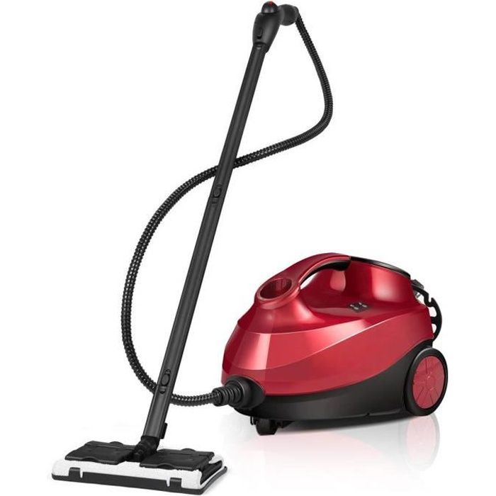 Nettoyeur Vapeur 2000 W - Pression 5 Bar - Réservoir 1,8 L - 16 Accessoires - Pour Sols, Cuisine, Salle De Bain, Voiture