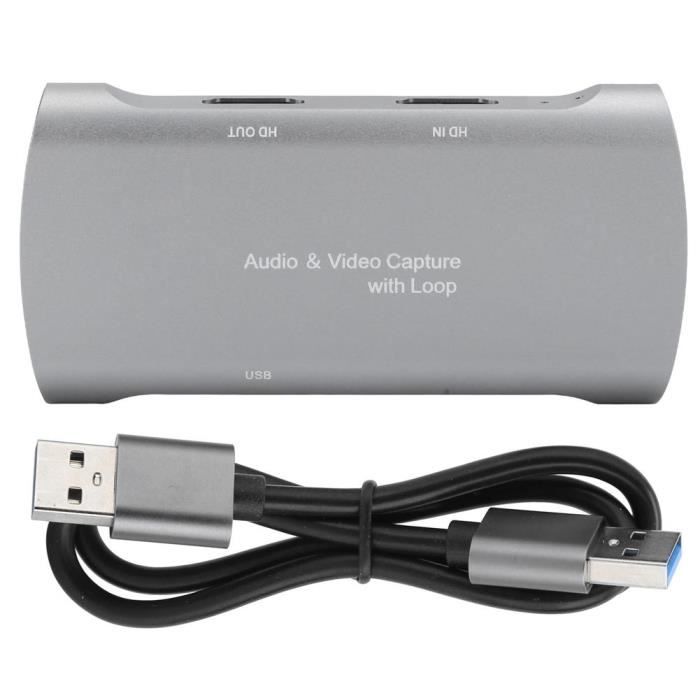 Carte de Capture Péritel Professionnelle, Carte de Capture Péritel USB2.0, Boîtier D'enregistrement Vidéo de Jeu en Direct, Poids Léger et de Petite Taille, Facile à Ranger et à Transporter