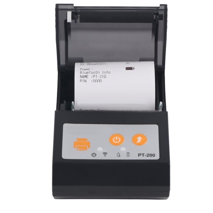 SHUAIGUO Imprimante Thermique Portable 58mm - Bluetooth USB Pour Android IOS | Rouleau Papier Inclus