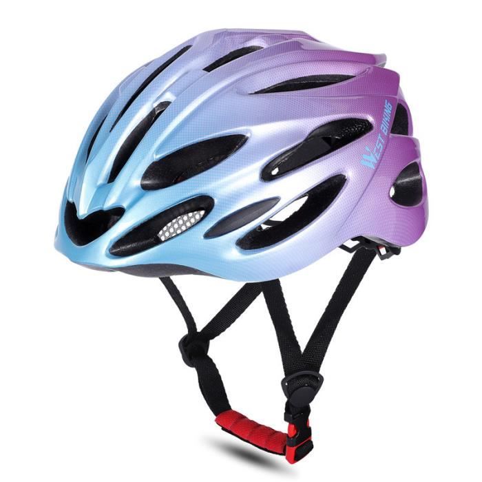 Vélo Dégradé Casque de Cyclisme de Route de Montagne Violet