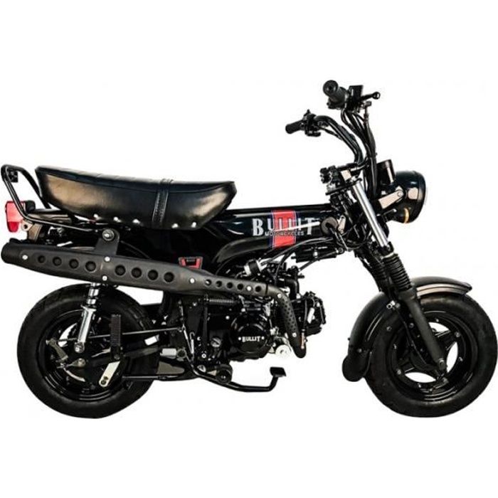 Moto DAX Bullit Heritage 50cc - Sans montage et mise en route - Noir - Moto homologuée route