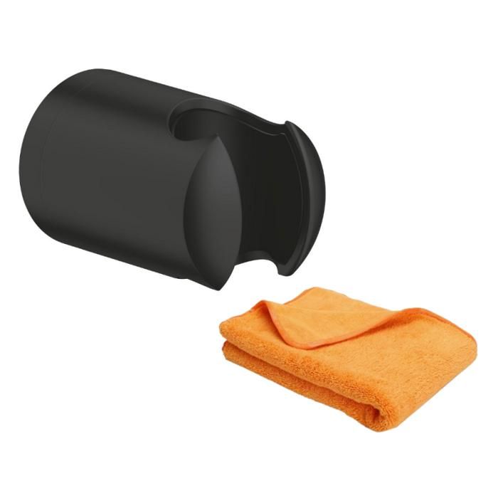Grohe Support mural pour douchette Vitalio noir mat + microfibre