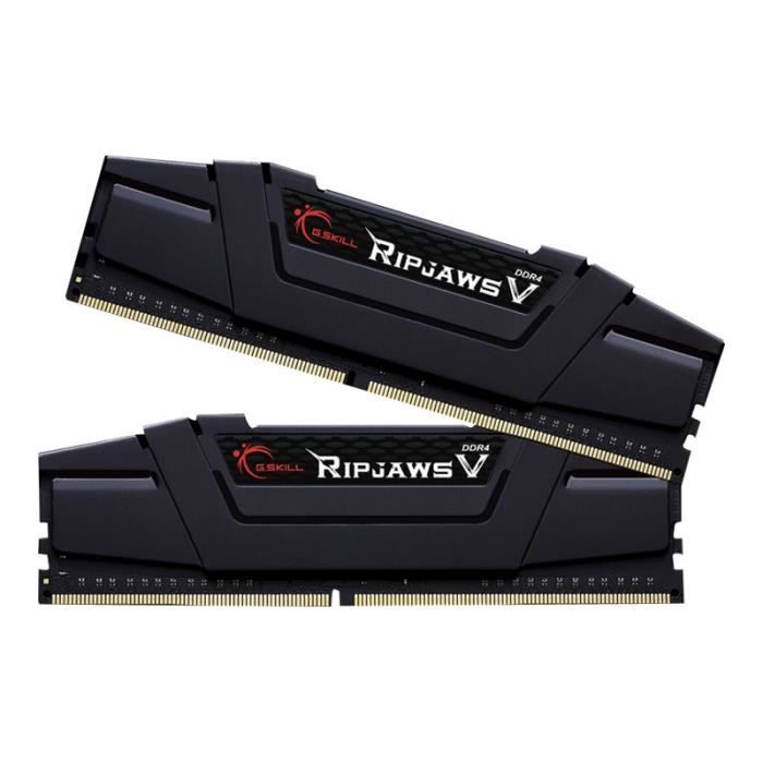 Vente Memoire PC G.SKILL Mémoire PC Ripjaws 5 - 16 Go PC4-25600/DDR4 3200 Mhz F4-3200C14D-16GVK pas cher Vente Memoire PC G.SKILL Mémoire PC Ripjaws 5 - 16 Go PC4-25600/DDR4 3200 Mhz F4-3200C14D-16GVK pas cher
