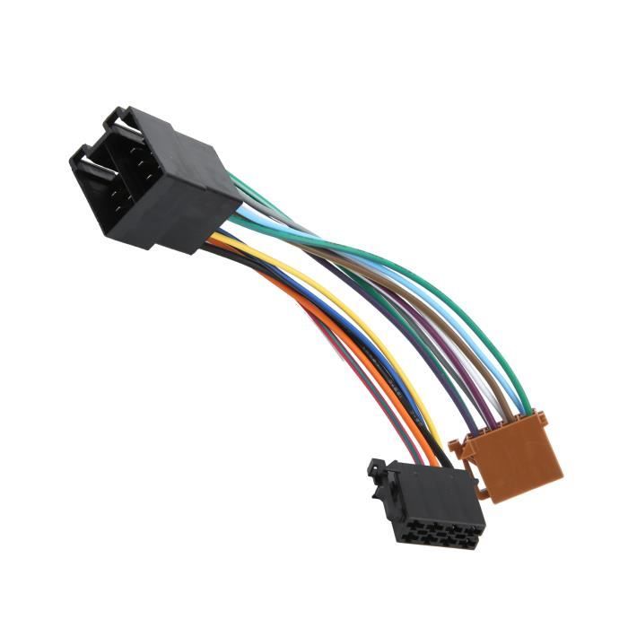 Faisceau autoradio connecteur ISO> ISO avec possibilité inversion  alimentation - Cdiscount Auto