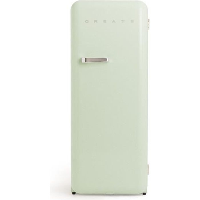 CREATE - Réfrigérateur 281L, Vert pastel - RETRO FRIDGE