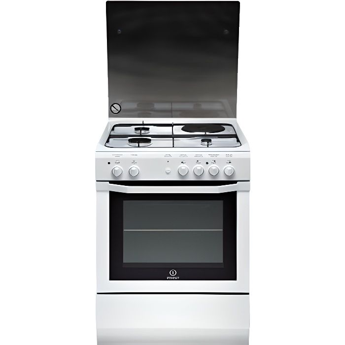 Photo de cuisiniere-mixte-indesit-i6m6cagw-fr