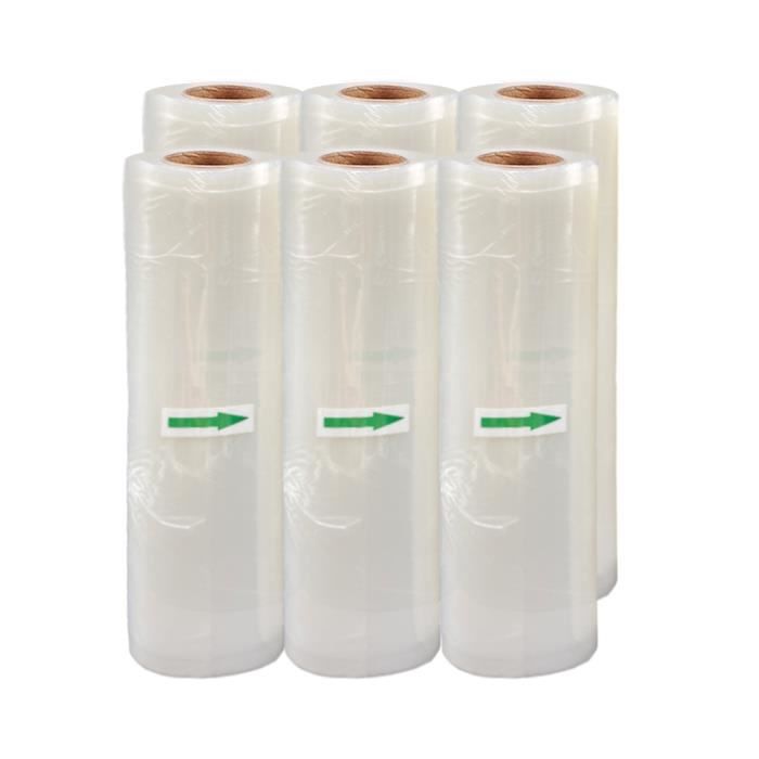 Lot de 4 Rouleaux Sac sous vide alimentaire 28 x 500 cm Conservation des  aliments Sans BPA - Cdiscount Maison