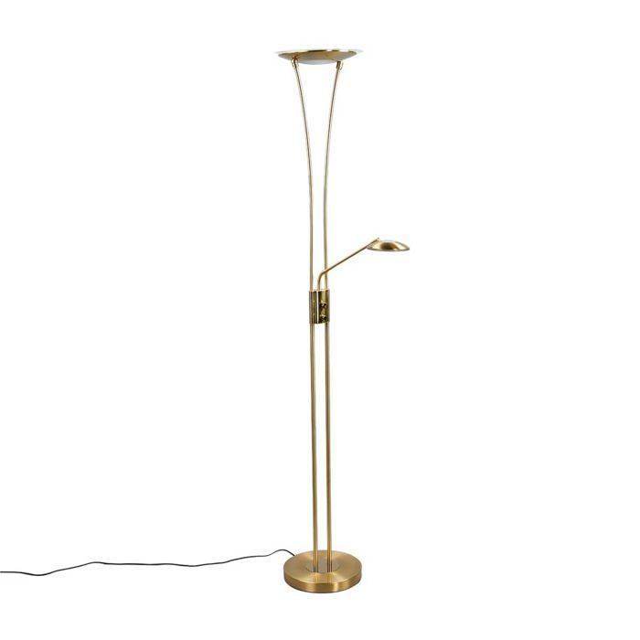 Lampadaire - LAMPENWELT.DE - Eda - Classique - LED - Liseuse avec variateur