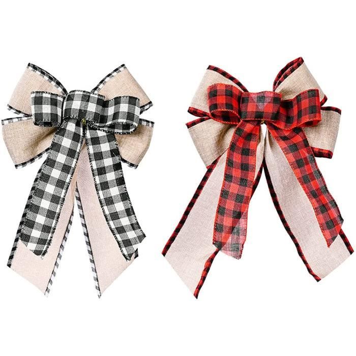 Lot de 30 nœuds rustiques en toile de jute naturelle avec corde pour sapin de Noël, ferme, mariage, festival et décoration de vacances