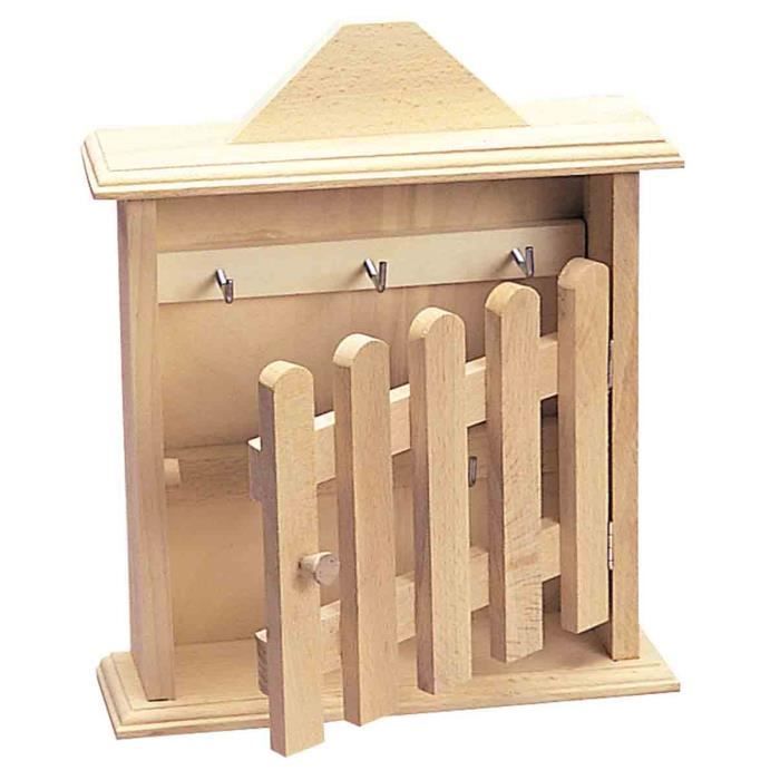 Armoire à clefs bois 25 x 20 x 6 cm - MegaCrea couleur - Cdiscount