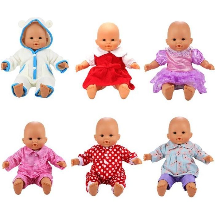 Miunana Poupee Poupon Vetement 6 Ensembles Tenues Mignonnes Vetement Colores A La Main Pour La Poupee Corolle Et Poupee Bebe De 36 Cdiscount Jeux Jouets