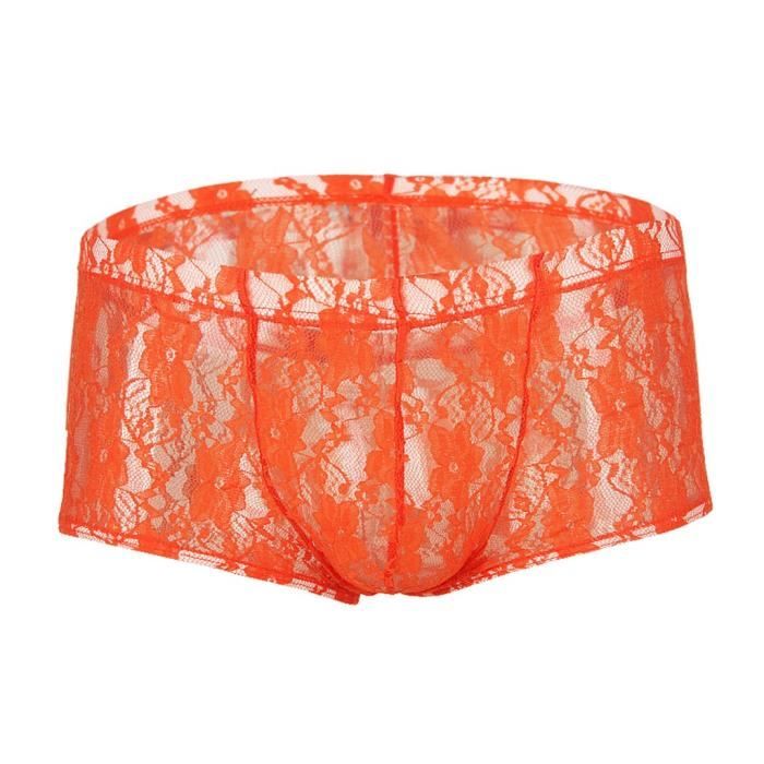 Sousvêtements en dentelle sexy pour hommes de la mode Sports sousvêtements souples respirants