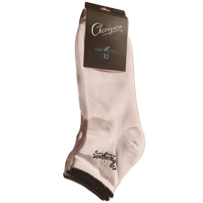 Lot De 6 Paires De Chaussettes Courtes Chevignon - Multicolore - Coton - Neuf Avec étiquettes