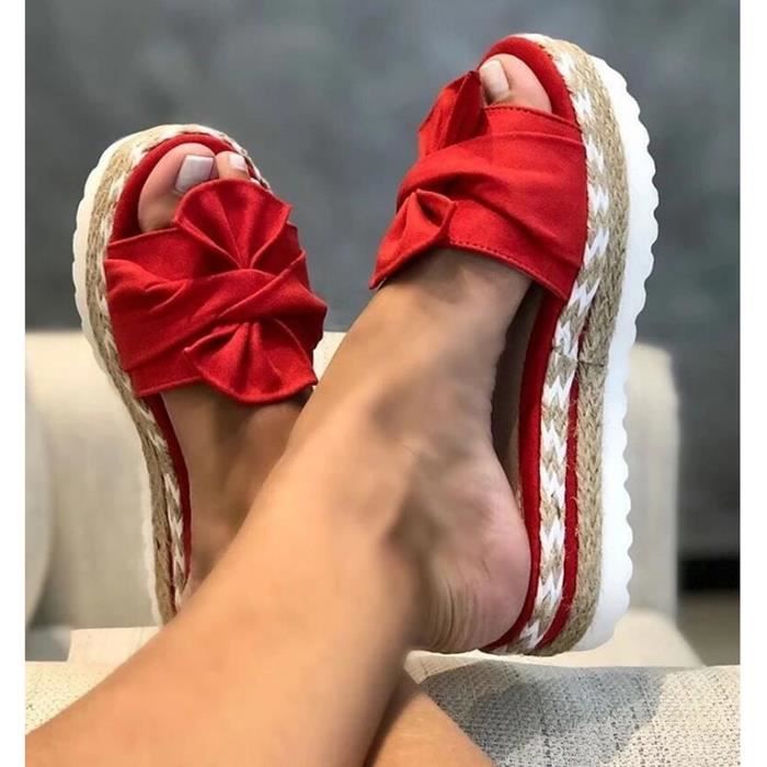 Chaussure plateforme rouge hotsell