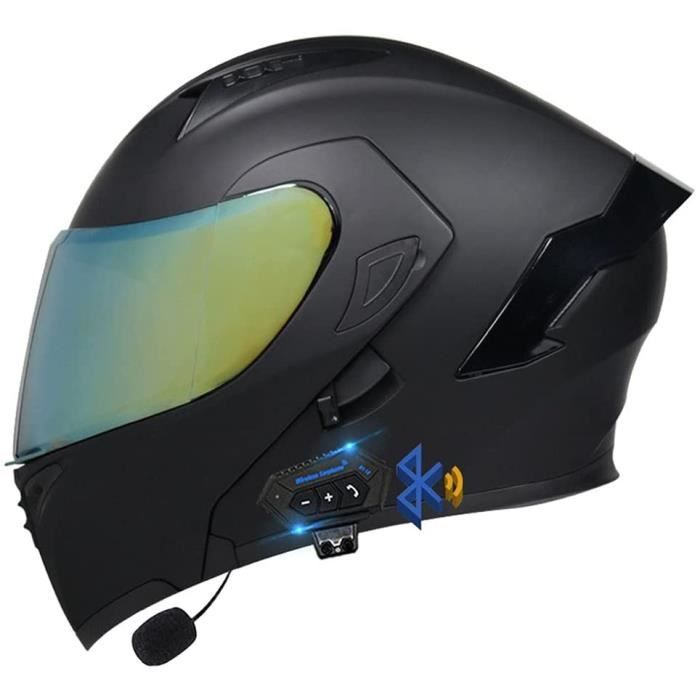 Casque Flip-up Ventilation Letetexi Casque De Moto Intégral ECE Homologué Bluetooth Intégré Avec Double Visière Pour Femme Et Homme 55 ~ 62 Cm Tailles M L XL XXL Casque Flip-up Ventilation Letetexi Casque De Moto Intégral ECE Homologué Bluetooth Intégré Avec Double Visière Pour Femme Et Homme 55 ~ 62 Cm Tailles M L XL XXL