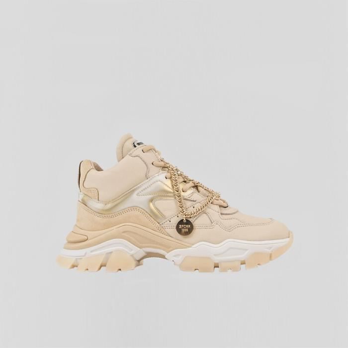 Baskets femme Bronx Tayke-Over - camel Camel - Cdiscount Chaussures