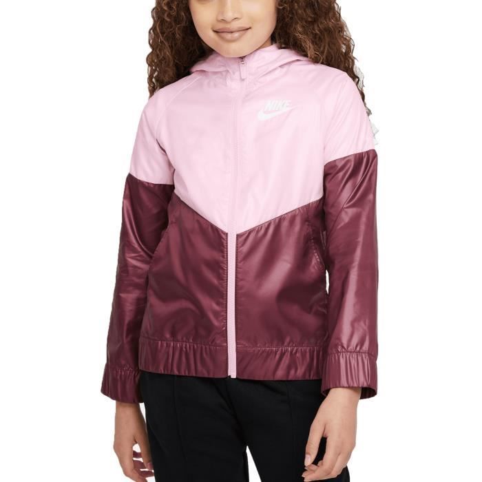 Nike Veste pour Fille Windrunner Rose DB8521-663