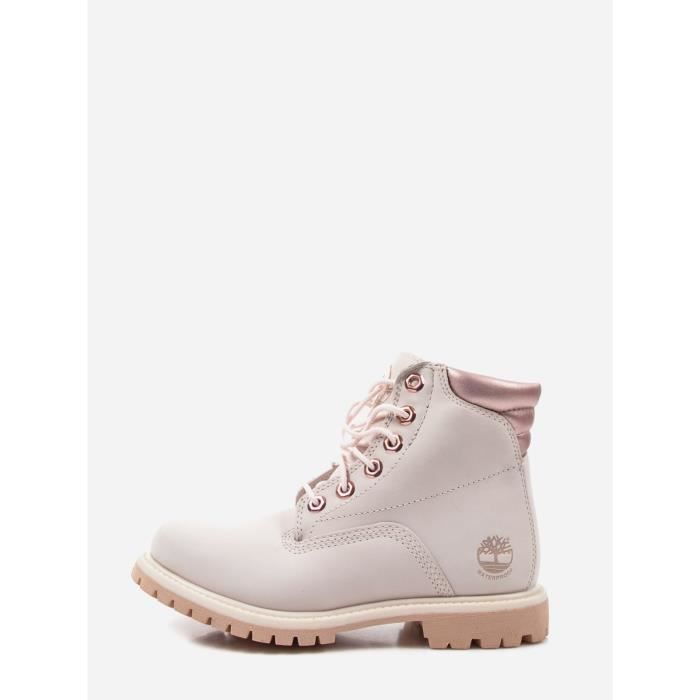 Chaussures pour femmes TIMBERLAND - Rose - Cuir - Lacets - Basse