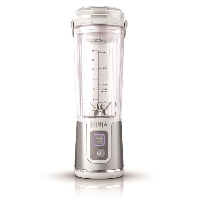 Blender portable Ninja Blast - BC151EUWH - bol 530 ml - autonomie 2h - sans fil - sans BPA - Blanc