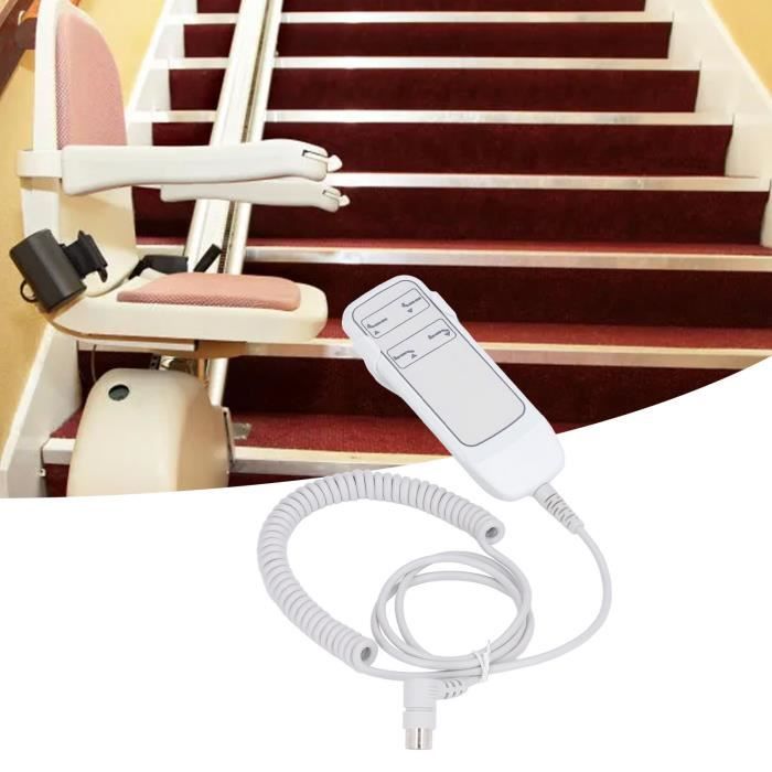 Télécommande 2 Boutons Pour Fauteuil Élévateur - Prise 5 Broches Remplacement Universel