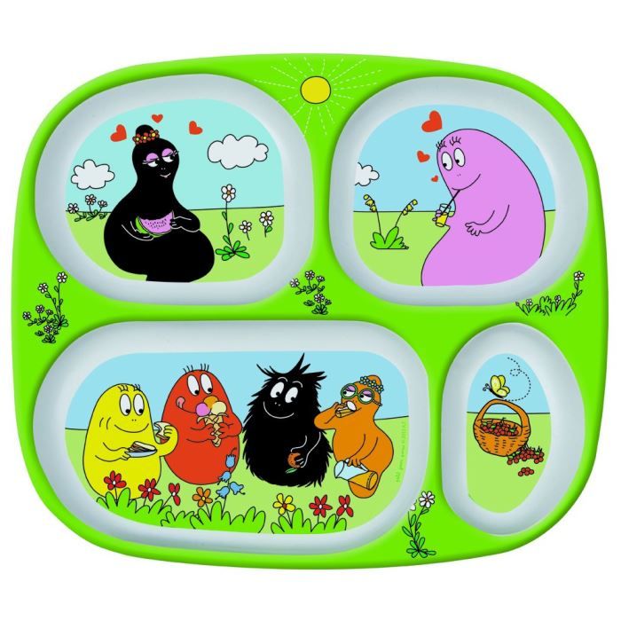 Assiette A Compartiment Barbapapa Cdiscount Puericulture Eveil Bebe