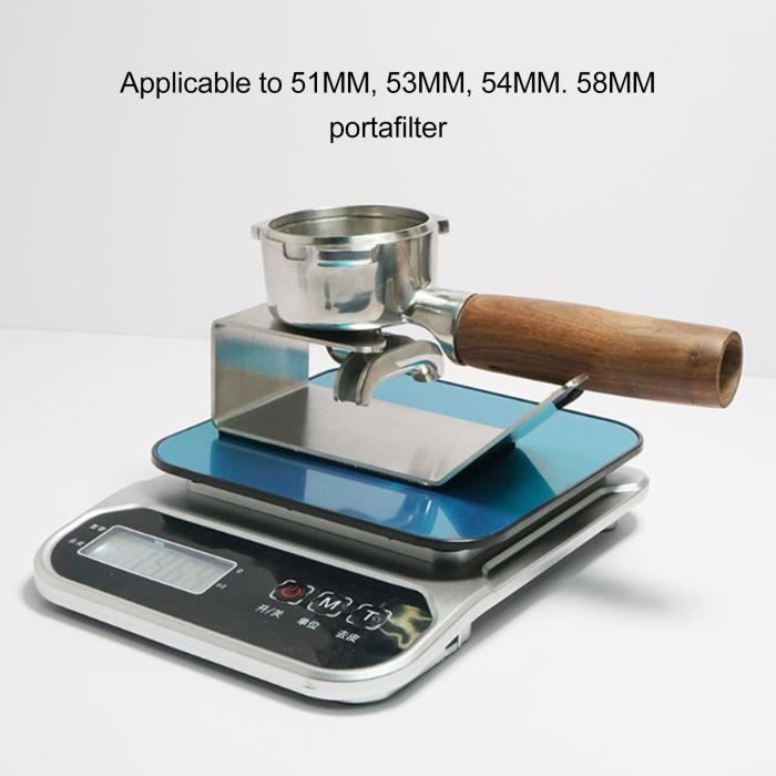 Porte-filtre Café 54 Mm En Inox – Double Bec, Manche Bois – Compatible Machines Série 8 (870, 880 Etc.)