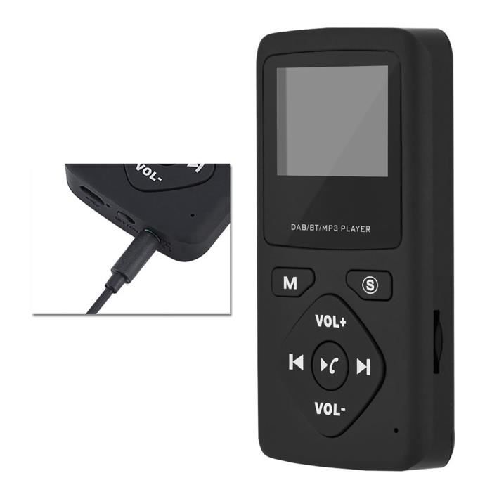 Radio VR-Radio DAB+/FM - Design Ultra Fin En Aluminium, Autonomie 12h, écran Couleur 2.4"
