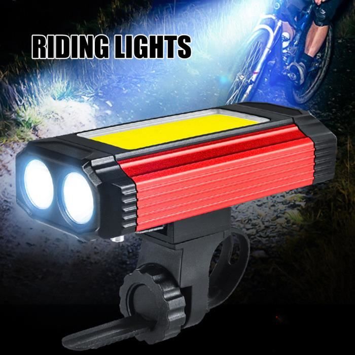 Lampe Avant Vélo LED Rechargeable USB 350lm + Support Pour Ordinateur (Garmin/Cateye/Bryton/GoPro)